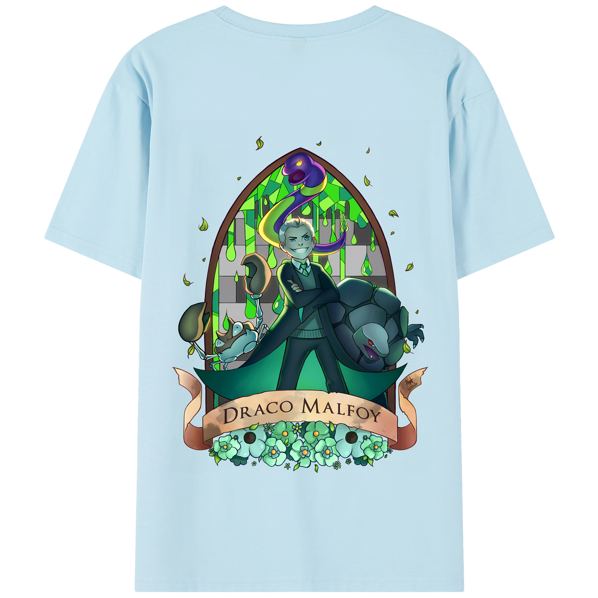 （画像用） Harry Potter ハリー・ポッターシリーズ 綿100％半袖Tシャツ（背面プリント）